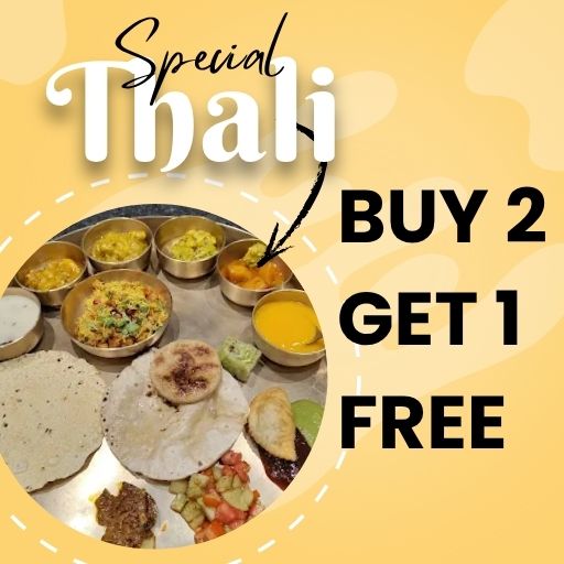 Gujarati Thali Offer: Buy 2 & Get 1 Free
